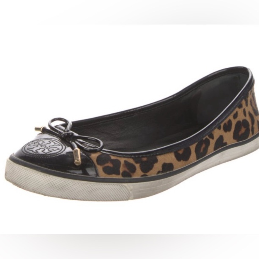 Tory Burch Animal Print Flats.